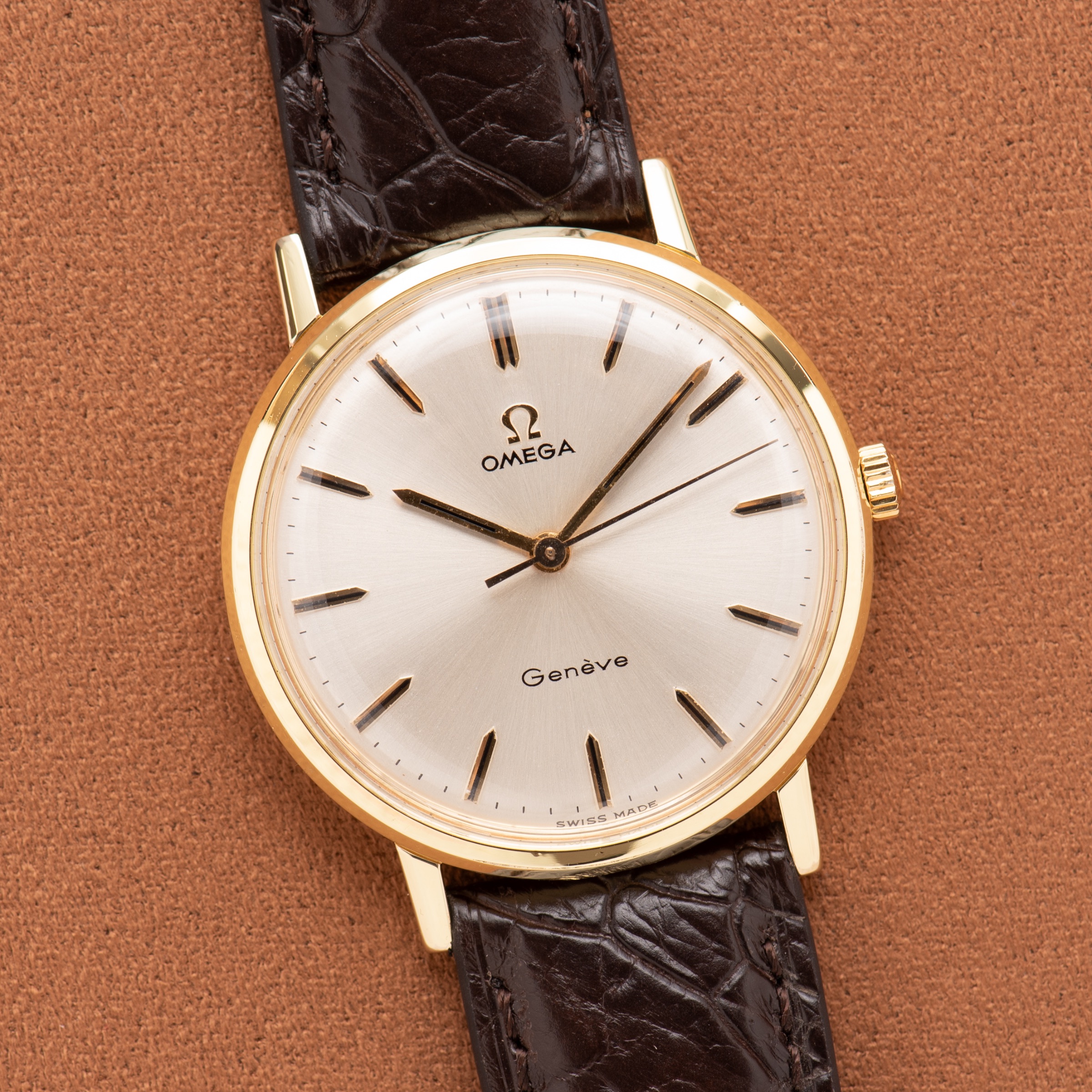 Vue de Omega Genève — plaqué or — Réf. 131.019SP — 1968